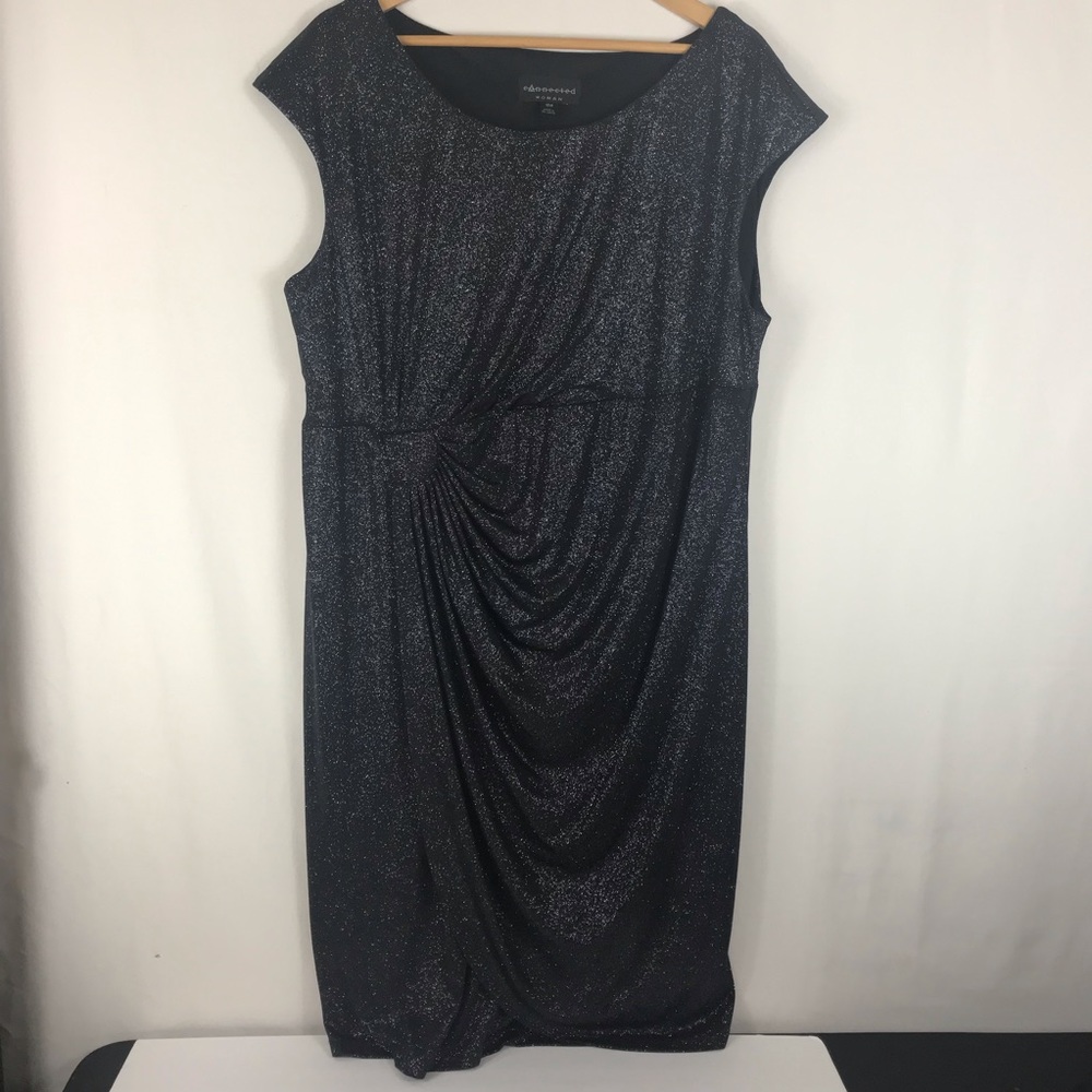 Connected Woman size 18 Sparkly Cap Sleeve Cocktail Dress